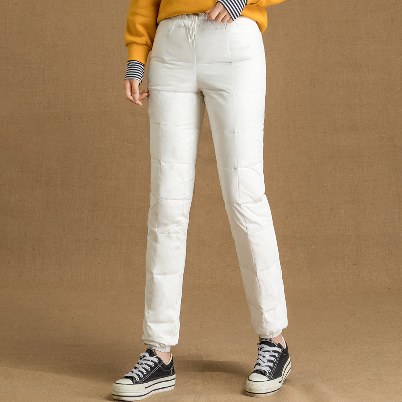 Women Padded Quilted Trousers Puffer Pants Thick Sweatpants Warm Winter Outdoor eBay