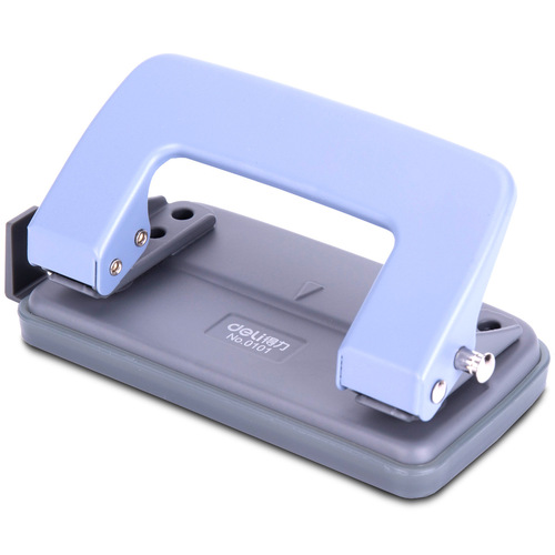 Deli 0101 two-hole punching machine, hole puncher, loose-leaf folder puncher, office supplies