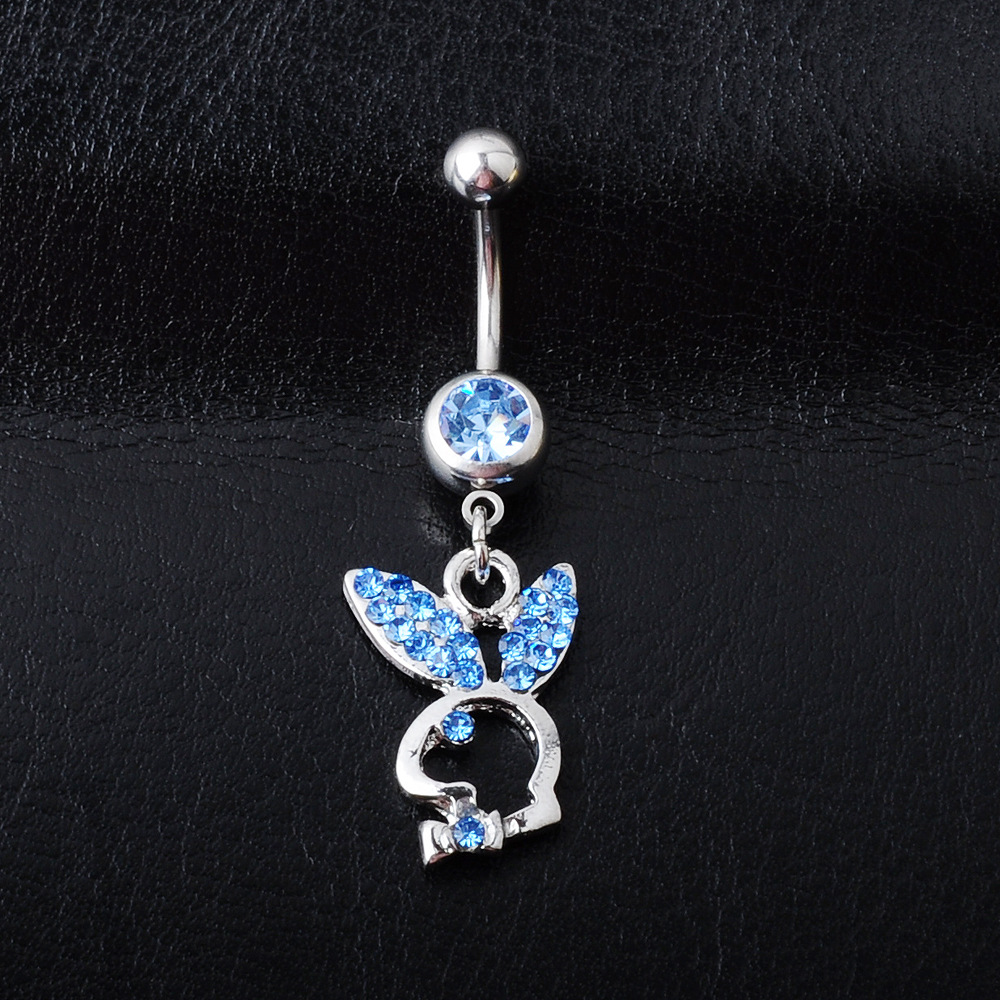 Piercing Jewelry Diamond Rabbit Belly Ring Multi-color Navel Stud display picture 4