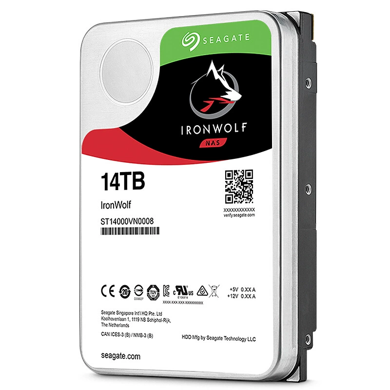 Подходит для сетевого накопителя Seagate Cool Wolf Ironwolf 14TB NAS жесткий диск ST14000VN0008