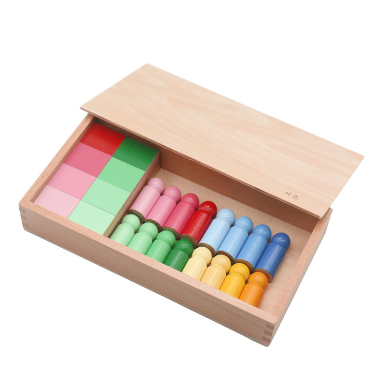 Wooden children's intellectual teaching aids Montessori