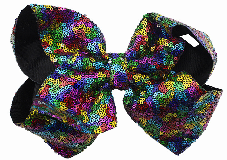 Enfants Sucré Brillant Noeud D'arc Chiffon Paillettes Pince À Cheveux display picture 4