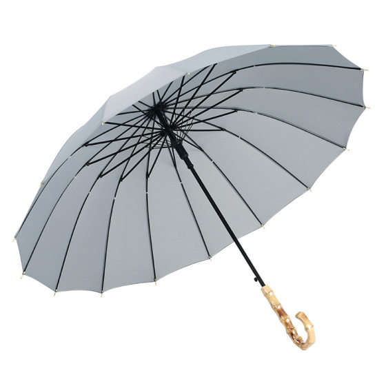 Creative 16-bone Japanese artistic umbrella Mori dual-use straight handle umbrella small fresh umbrella automatic rain collection