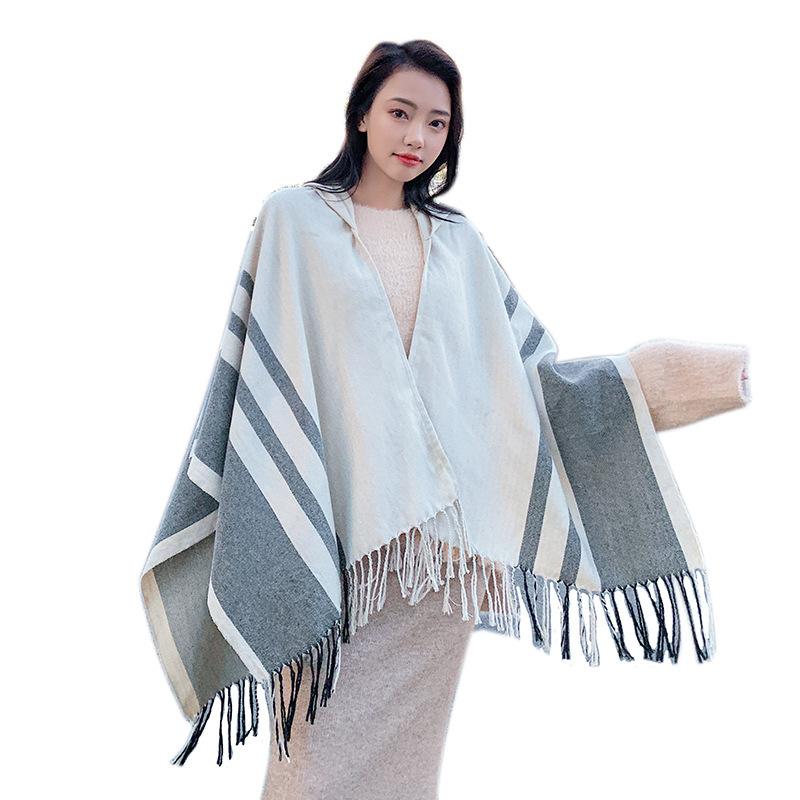 Hooded Cape in Black