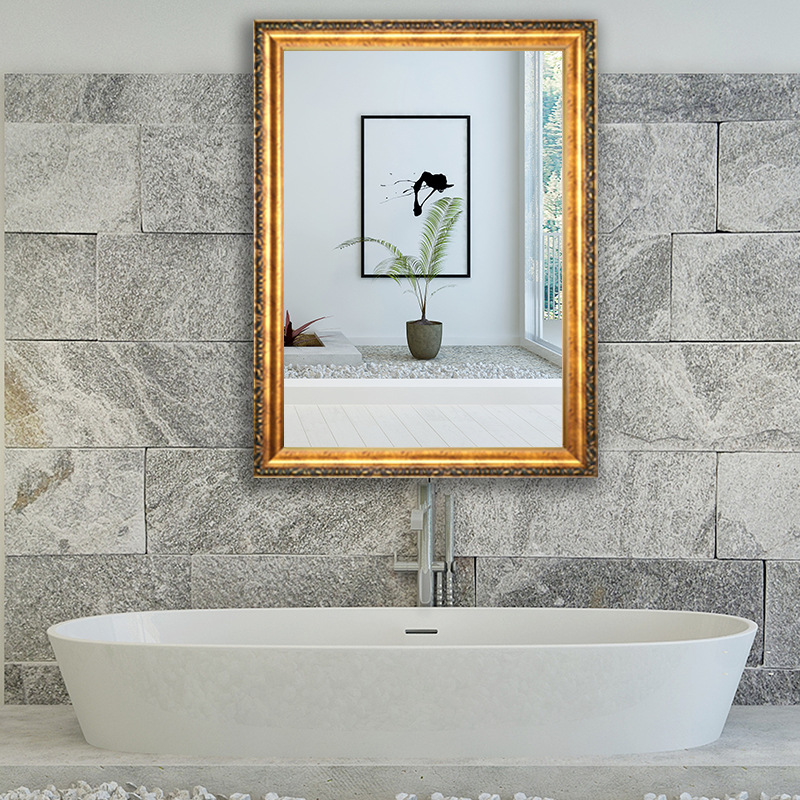 European style Bathroom Mirror Stick mirror TOILET Bathroom Mirror Restroom Mirror stickers Wall mirrors Wall Mirror Dressing
