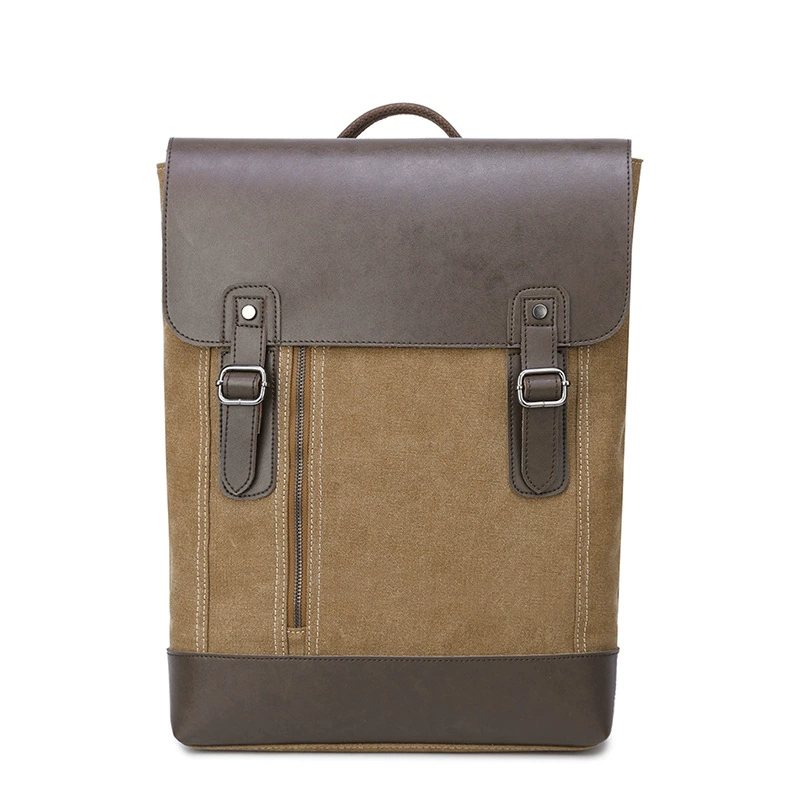 Обработка пользовательских моды холст рюкзак OEM сумка Пользовательский логотип кожа Гуанчжоу компьютер рюкзак производитель