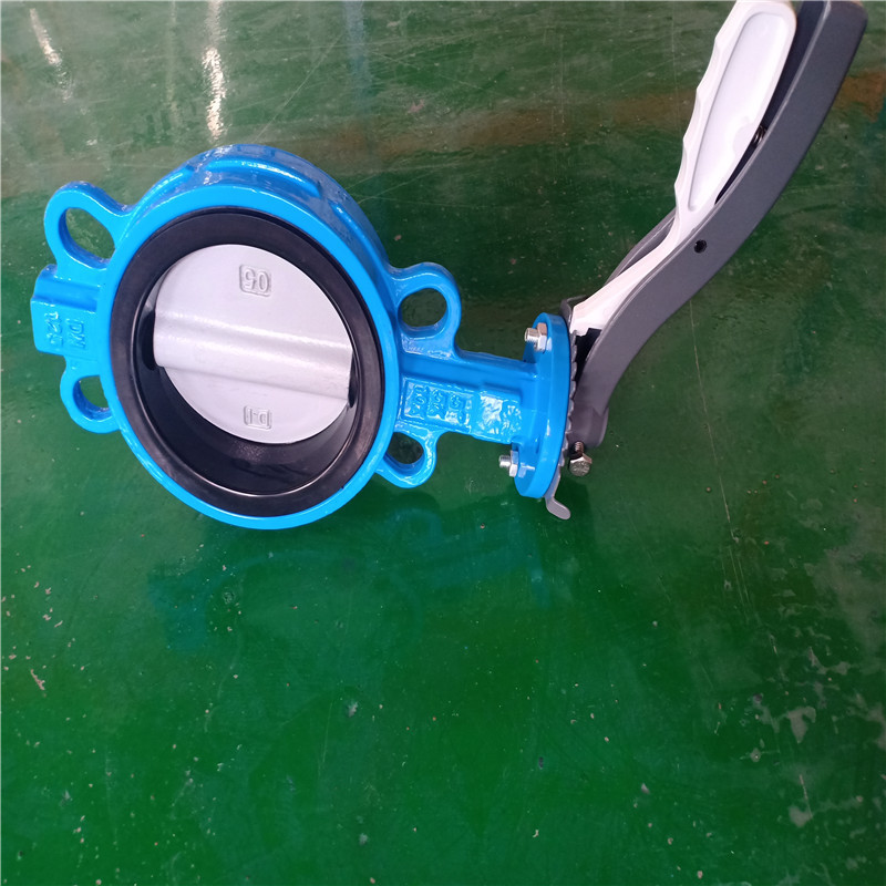 天津阀门厂家 对夹蝶阀 铝手柄尼龙涂层对夹蝶阀WD71X-16Q 现货