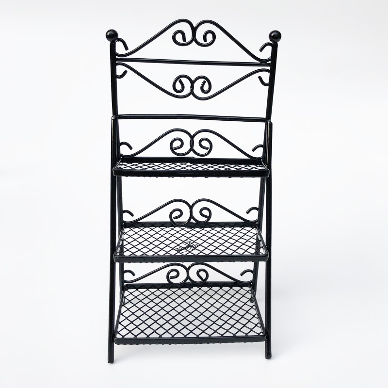 1:12 casa de muñecas mini modelo al aire libre escena OB11 jardín multi-capa flor estante del zapato moderno