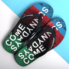 越南橡膠男士拖鞋潮防滑人字拖男外穿2024新款夏季室外沙灘涼拖