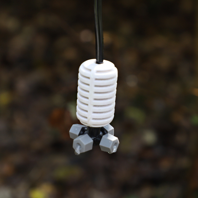 Cruz gris atomizador micro pulverizador de cuatro salidas invernadero crianza de plántulas granja de techo enfriamiento y humidificación sin impuestos