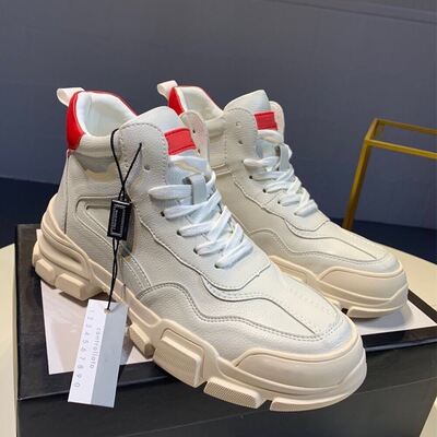 2019新款春夏女式厚底皮靴显瘦细腿休闲百搭超级心水联名马丁靴女