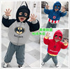 The Avengers Children's clothing children Plush thickening coat Man Wai Hooded Boy cosplay Spiderman autumn and winter