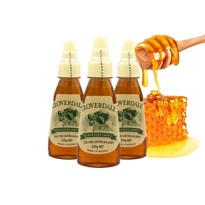 澳洲进口CLOVERDALE蜂蜜 天然桉树蜜 冲调饮品 健康食品 批发220g|ms