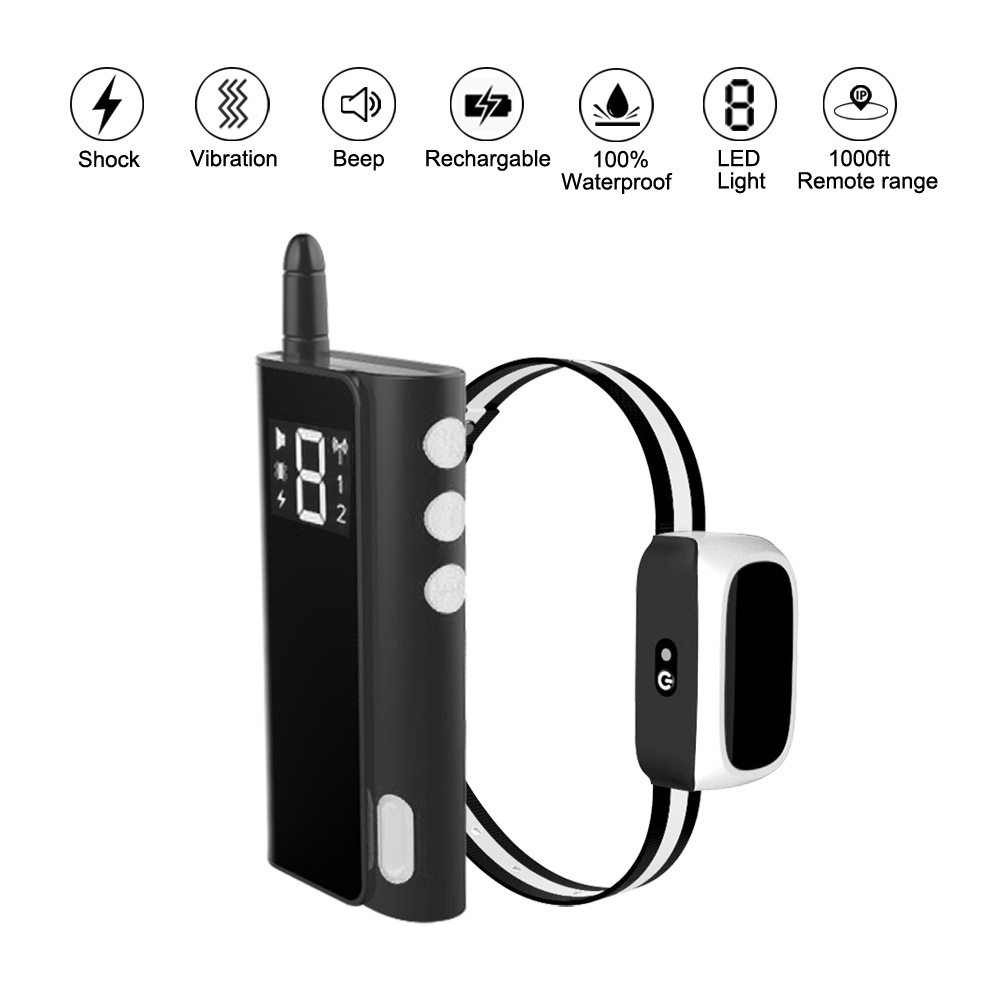 遥控训狗器训犬器防水防狗叫声音震动电击宠物用品训练项圈训狗器