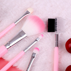 Transparent OPP bag packed with five brush packs for dropshipping promotional gift