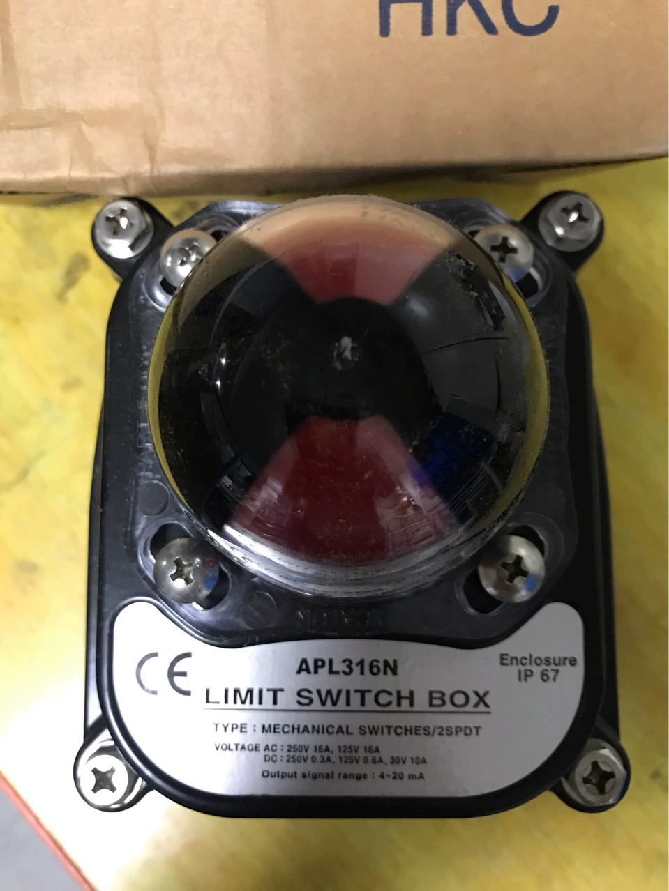 Хит продаж APL316N, коробка концевого выключателя, встроенный модуль обратной связи, выход тока от 4 до 20 мАч