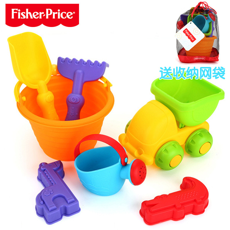 Genuine Soft glue Sandy beach Toys suit children Soft glue Sandy beach Toy car baby Dredging Shovel Toys