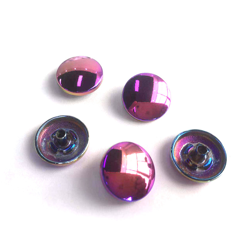 Factory direct seven color buttons plated hardware buttons suitable for jeans coat trench coat shoes and so on