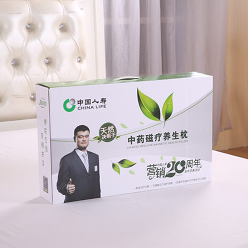 厂家直销护颈椎枕 能量保健枕头会销礼品礼盒装决明子枕芯批发|ru