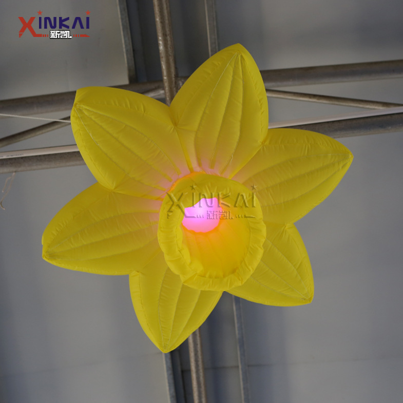 充气花朵灯光气模公园景区吊挂装饰用品商场布置美陈道具吊挂花