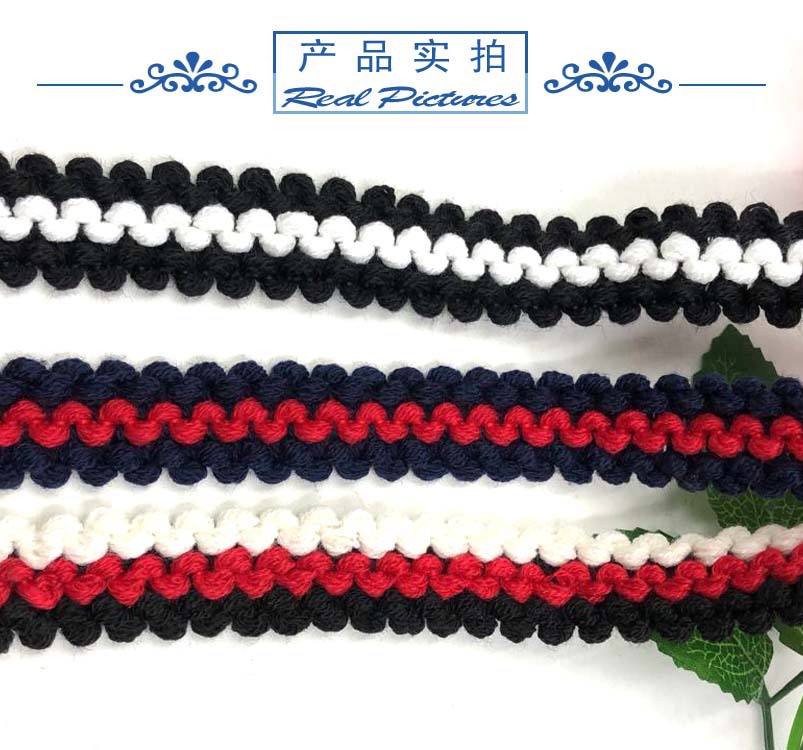 彩色毛线花边14