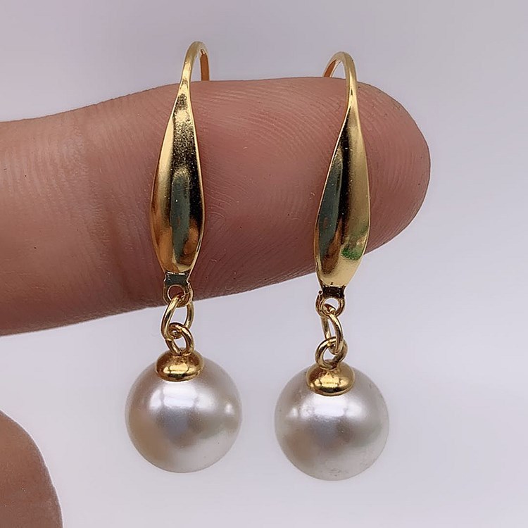 direct deal European style new pattern Pearl Earrings Simplicity tassels Ear Studs Backing Earrings Ear jewelry wholesale