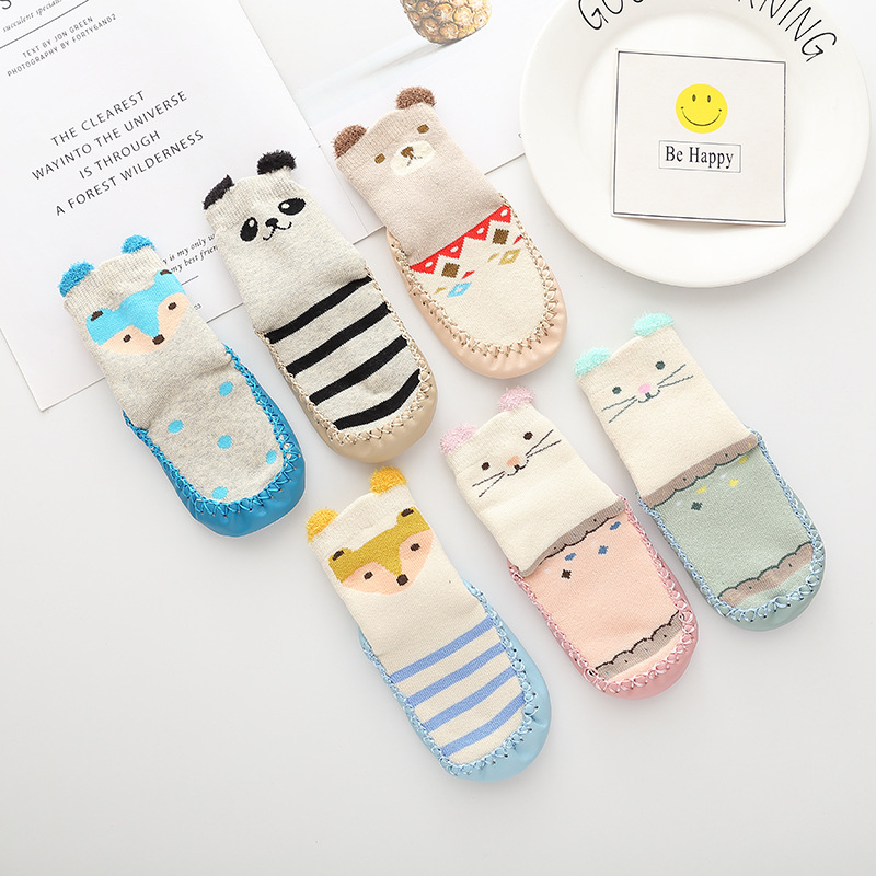 baby floor Socks keep warm Baby Socks Terry thickening Toddler socks Non-slip socks children Soft bottom Shoes and socks