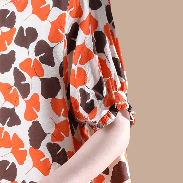 Short Sleeve Loose Size Summer New Westernized Leisure T-shirt  