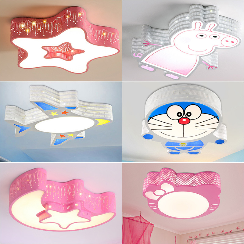intelligence led Ceiling lamp 2020 Cartoon Children's Room aircraft Moon Princess Room kindergarten bedroom lamps and lanterns