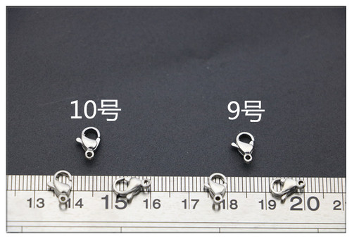 Stainless steel lobster claw clasp DIY jewelry accessories titanium steel polished bright necklace connector chain connector wholesale