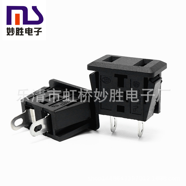 供应AC电源插座 AC-09美式两孔卡式插座 UPS不间断逆变器电源插座