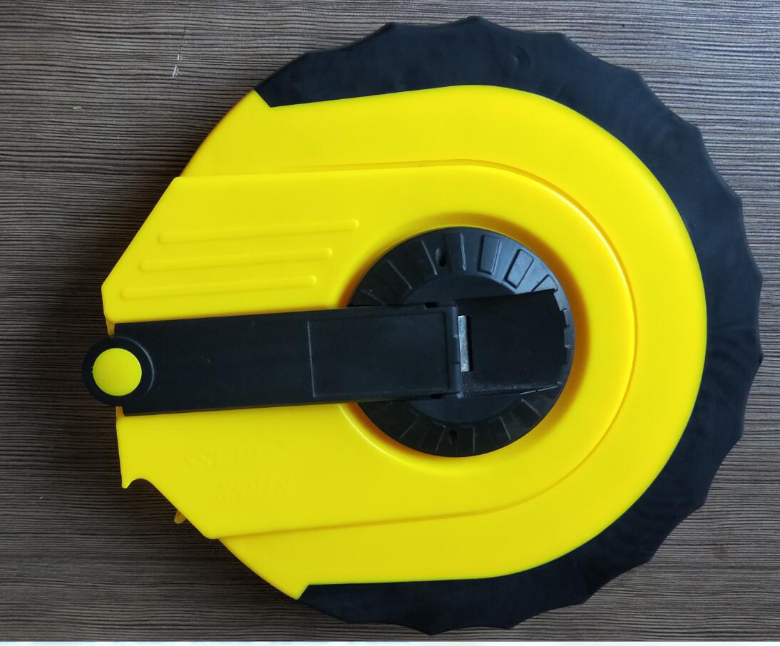 [厂家直供]包胶的纤维卷尺 麻带卷尺 长钢卷尺 　皮卷尺50m