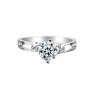 Искусственный алмаз, обручальное кольцо для влюбленных, прямая поставка с фабрики, один карат, золото 750 пробы, оптовые продажи