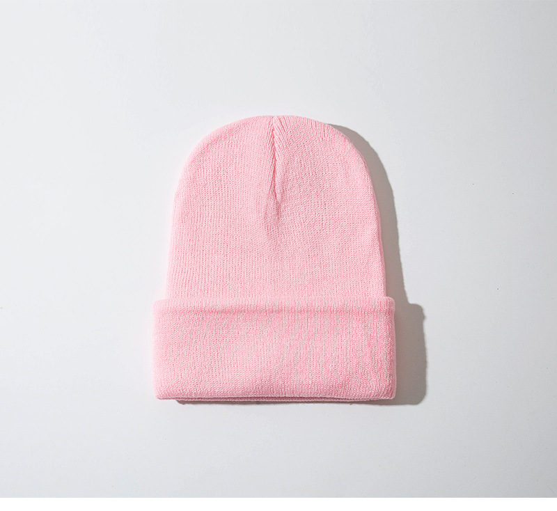 126g Weight Wool Cap Hats Type Daily Occasion Acrylic Material Solid Color Pattern Winter Season Women'S Gender Sewing Design Simple Style Style Crimping Rim Women'S Simple Style Solid Color Sewing Crimping Wool Cap 17