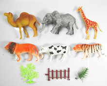 硬胶动物套 模型空心动物 静态展示 陈列玩具 大自然野生动物玩具