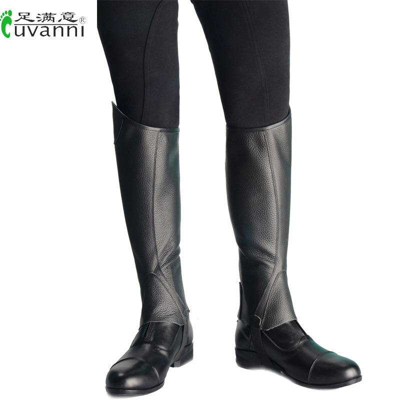 軟牛皮恰蔔斯透氣耐磨男女超纖馬術護腿兒童騎士護腿騎馬裝備馬具