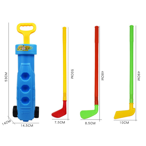 Cross-border factory direct sales of children's golf club set toys, indoor and outdoor sports, parent-child interaction