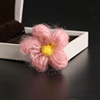 Brooch lapel pin, children's pin, flowered, cotton and linen