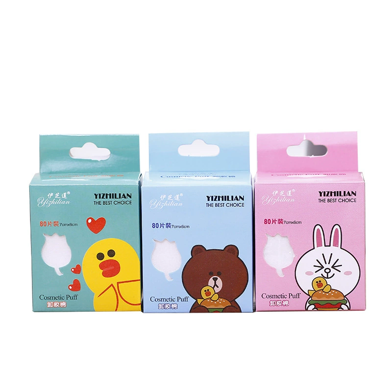 伊芝莲 Ватные диски, cotton wipes, нетканая ткань, 80 шт