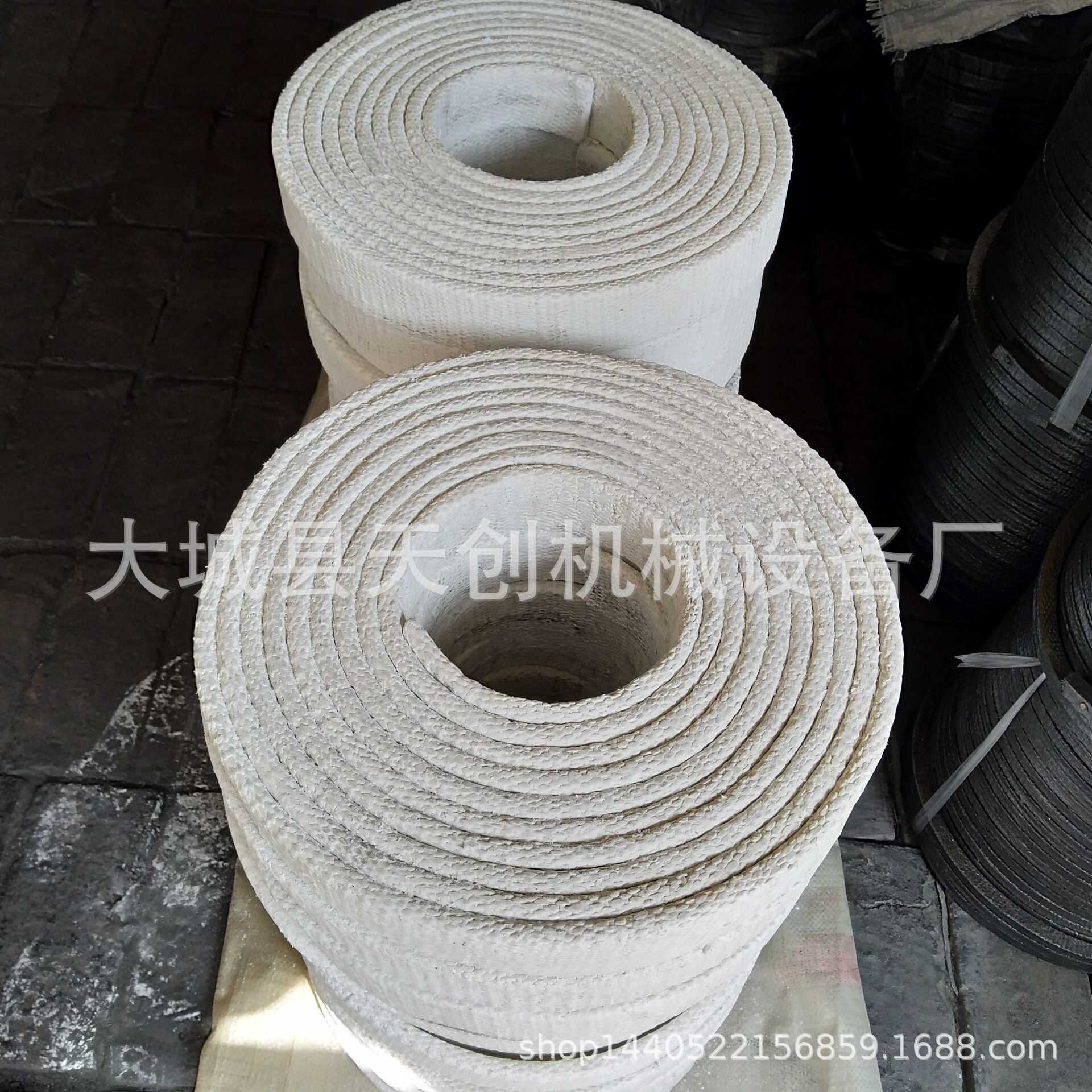 风管包扎用白色石棉密封带 管道防火密封石棉条