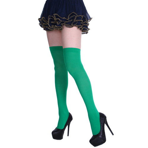 Single-color long socks colorful candy color macaron color long socks party performance socks props adult