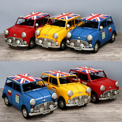 American Retro Creative Tin Mini Car Model Beetle Antique Car Home Decor Creative Ornament