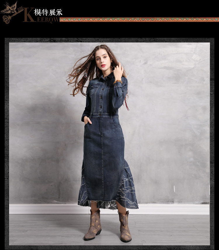 Robe femme LIAOSHI KEER QIAOWA       en Cow-boy - Ref 3328013 Image 36