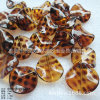 25mm leopard spotted spots wave -shaped round sheet twist spots Alien cylinder bead DIY leopard bead decoration accessories