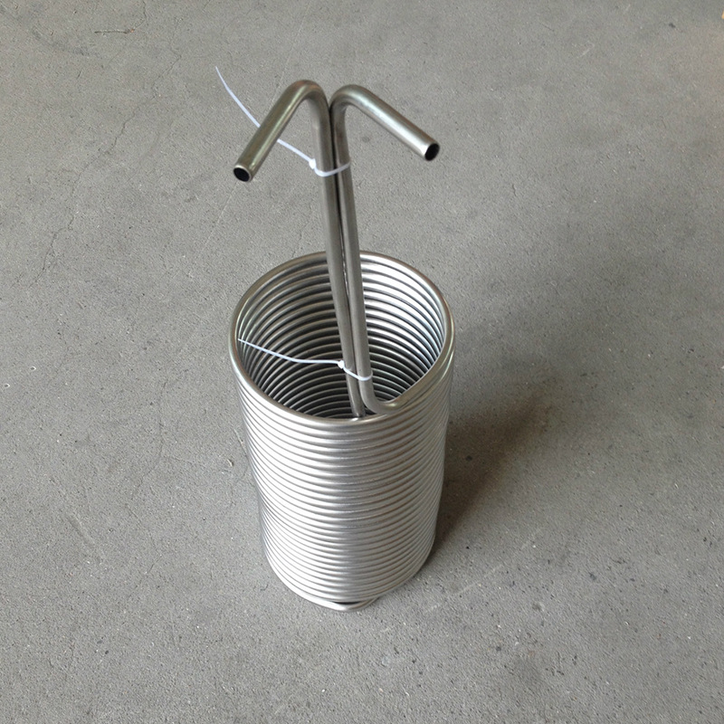 304不锈钢麦芽汁冷却盘管8*0.5   9.5*0.5不锈钢冷凝盘管厂家直供