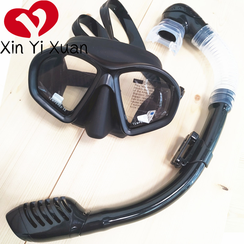 儿童潜水眼镜 呼吸管套装 浮潜三宝 硅胶防雾 全干式 潜水镜 面罩