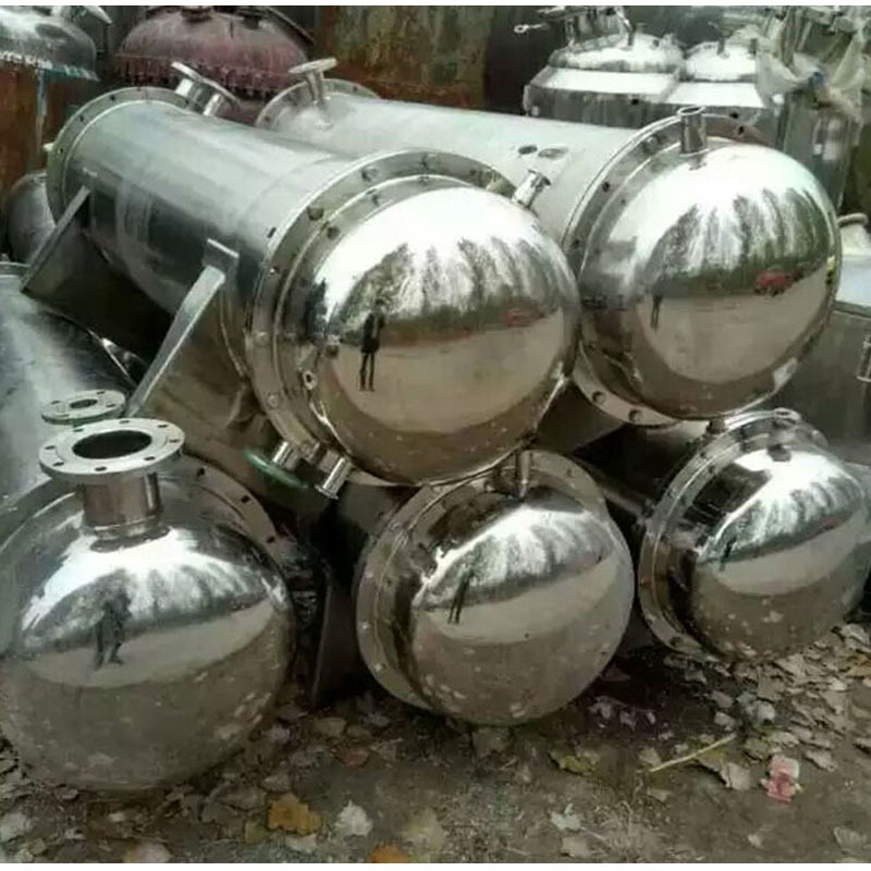 供应二手列管式钛钢冷凝器碟片式冷凝器 304不锈钢列管冷凝器