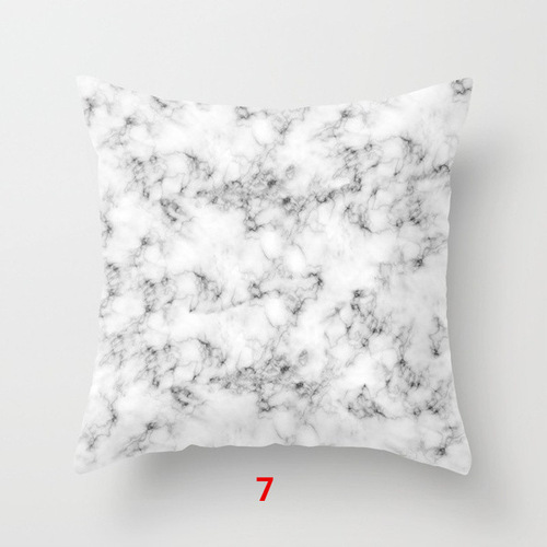 Cross-border design marble pillow pillow case simple modern model room Nordic living room pillow case