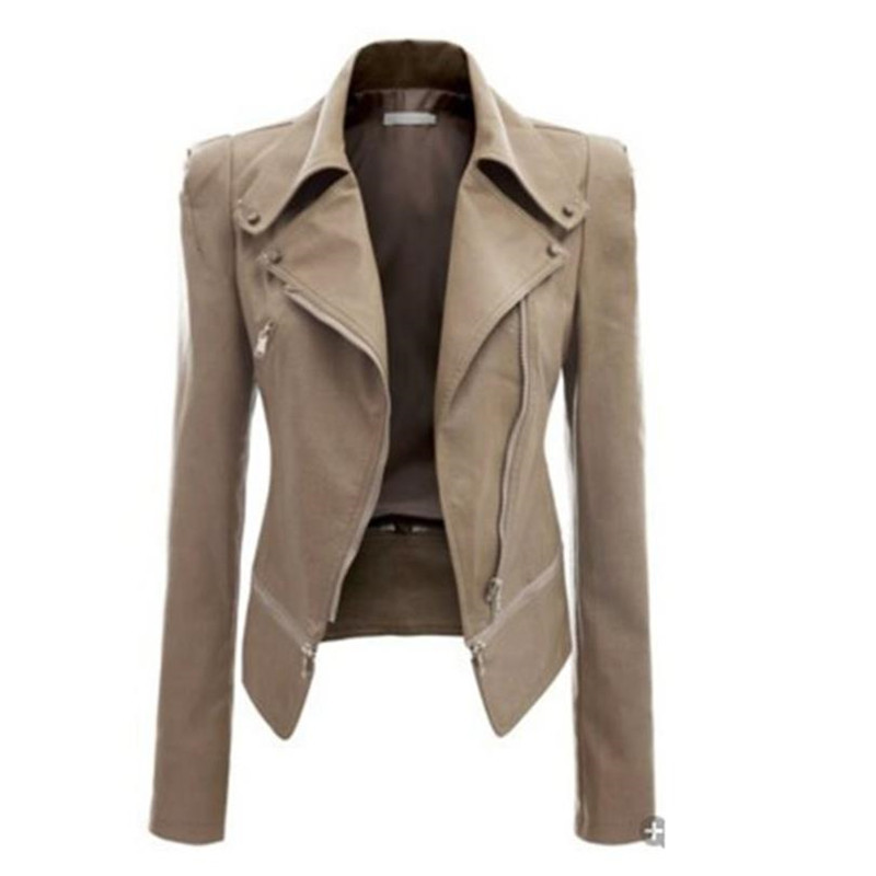 Veste cuir femme en PU - Ref 3447550 Image 9