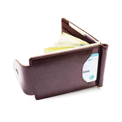 New PU leather wallet short fashion men's wallet Korean style buckle US money wallet ID wallet manufacturer wholesale